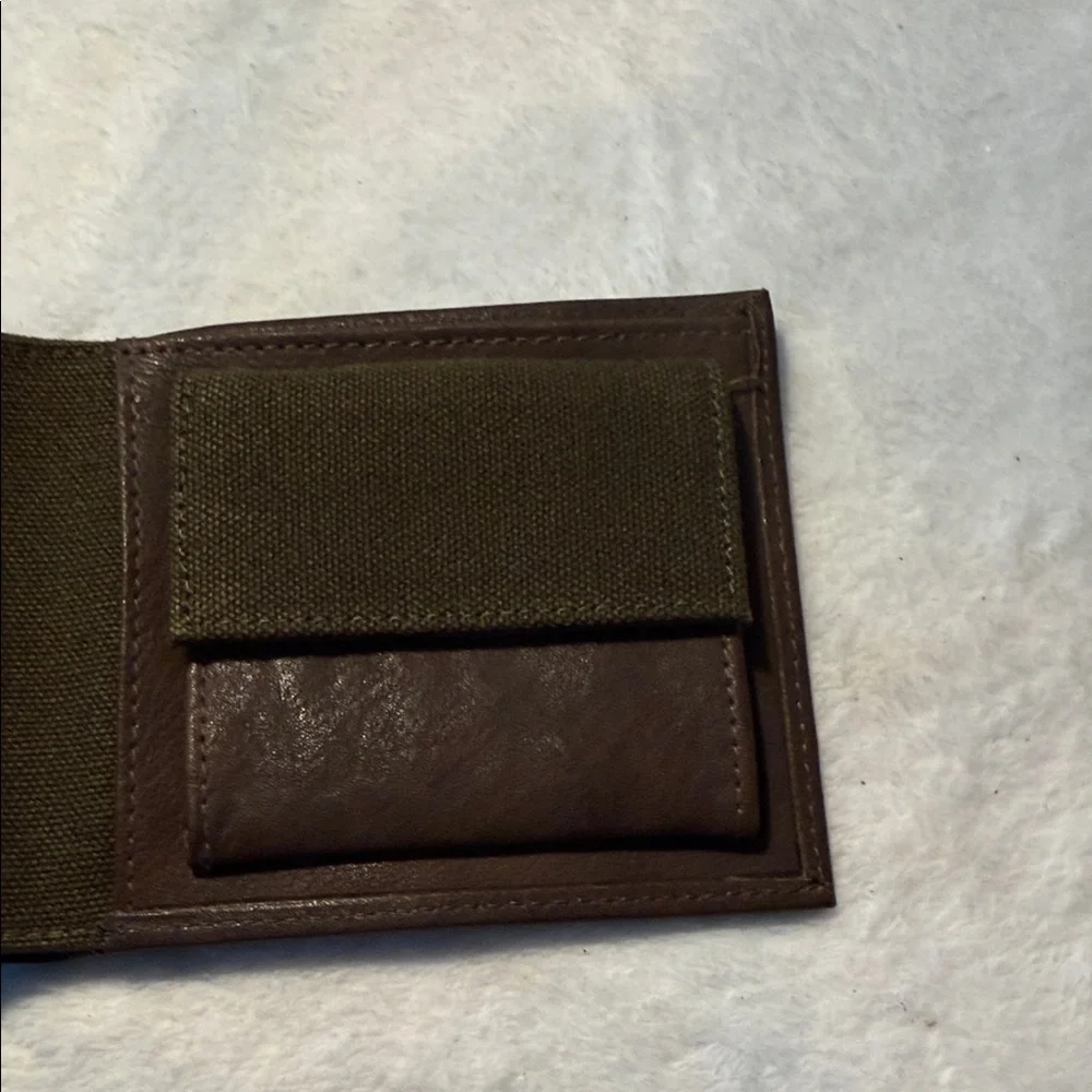 Barbour Dark Brown Leather Wallet and Key & Card Holder Set-never used